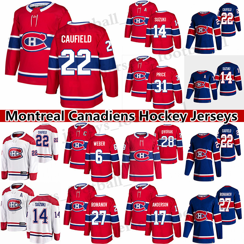 

Montreal''Canadiens'' hockey jersey Stanley Cup Finalsl 22 Cole Caufield 14 Nick Suzuki 31 Carey Price 11 Brendan Gallagher Hockey Jerseys, Red