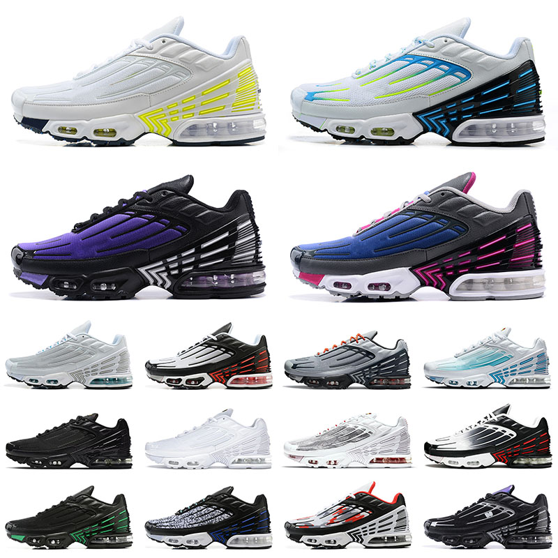 

Classic Max Tuned Plus TN 3 Running Shoes Airs Airmaxs Tns Black White Aquamarine Blue Gradient Smoke Grey Obsidian Volt Marina Neon Olive Orange Spirograph Sneakers, Bubble package bag
