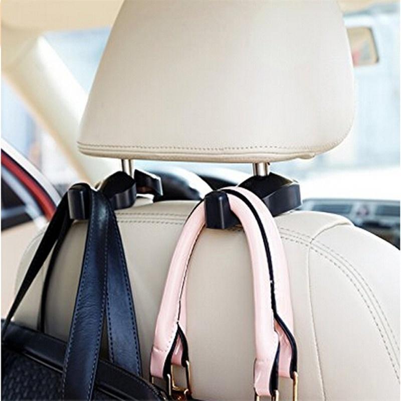 

Car Organizer Headrest Hook Seat Back Hanger For Bag Handbag Purse Grocery Cloth Portable Multifunction Clips Styling