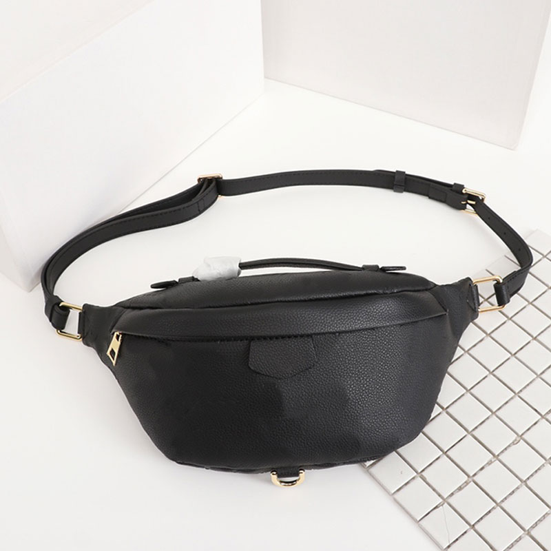 

Men Waist Cross Body Bag Chest Pack Genuine Leather Handbag Classic Letter Printing High Quality Hardware Zipper Wallet Detachable Leathers Shoulder Strap Purse, Printing1