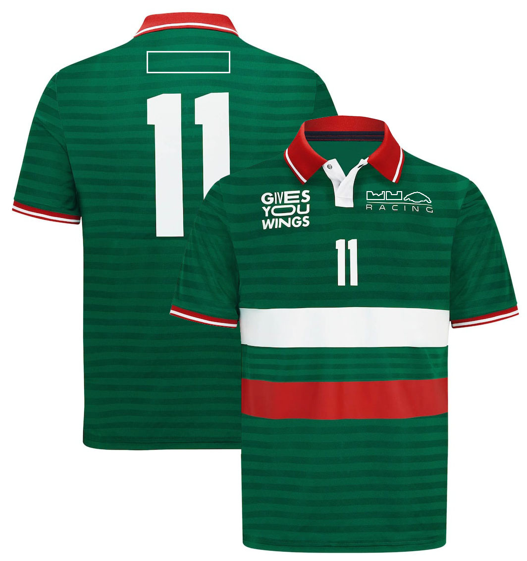 

2022F1 Formula One racing suit fans short-sleeved T-shirt polo suit casual round neck Tee custom plus size