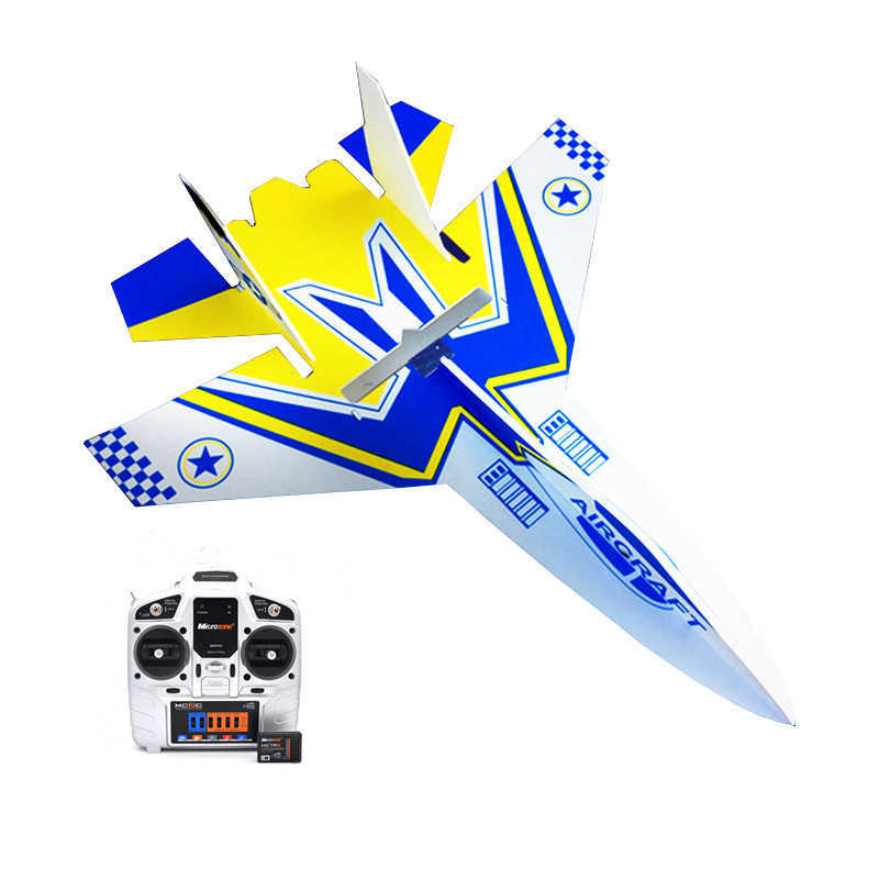 Flight Fixed Wing Model Su27 RC Airplane With Microzone MC6C Transmitter Receiver And Structure Parts For DIY Aircraft Glider-image-768746511