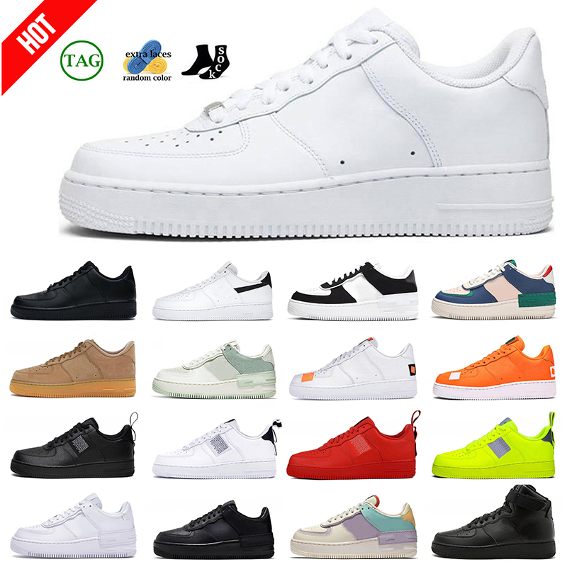 

airforces 1 boots men women casual shoes Triple White Black wheat Just Orange Utility Red Volt Pale Ivory Spruce Aura Mystic Greenmens trainers sports sneakers