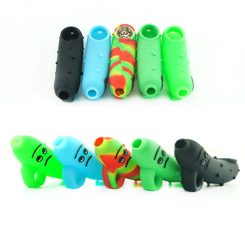 

Food grade silicone smoke pipe banana cute smoking accessories water pipes