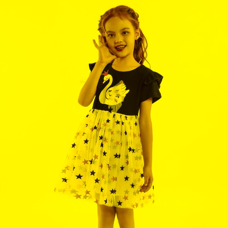 

Girl's Dresses Children's Dress 2022 Summer Kids Party For Girls Casual Princess Toddler Clothes Sets 2 3 4 5 6 7 YearGirl's, Black