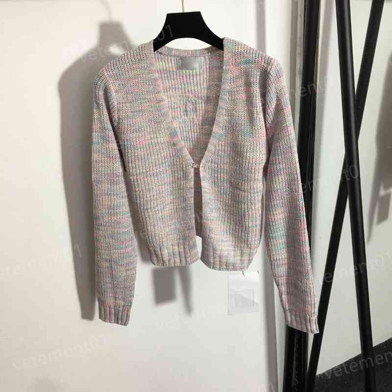 

Luxury Womens Sweaters Fashion High-end Brand Logo Printing Simple Button Cardigan V-neck Sweater Jacket Designer Sweater Women Clothing