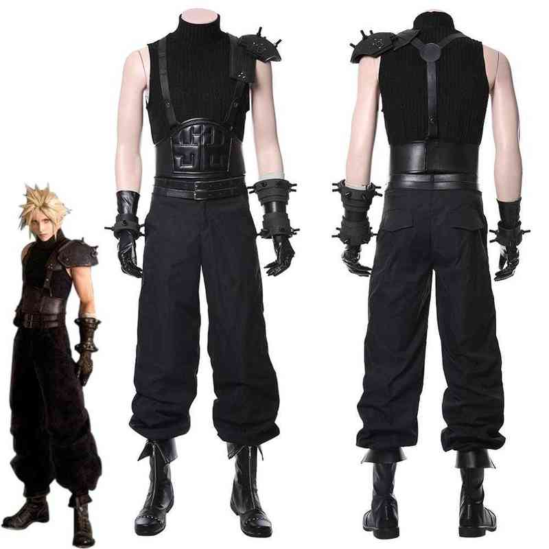 

Anime Final Fantasy VII Remake Cloud Strife Cosplay Come Halloween Carnival Comes Shoes Boots Adults Men Women Custom Made T220808, One pair of boots