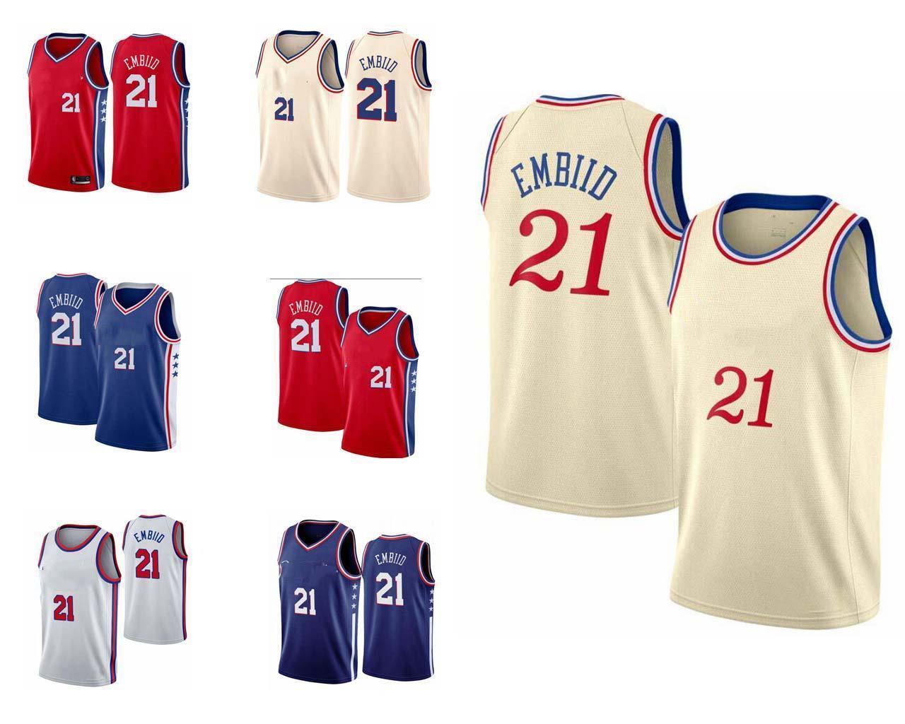 

Men Embiid basketball jerseys for key players;The swing and embroidered bas''nba''Jerseys