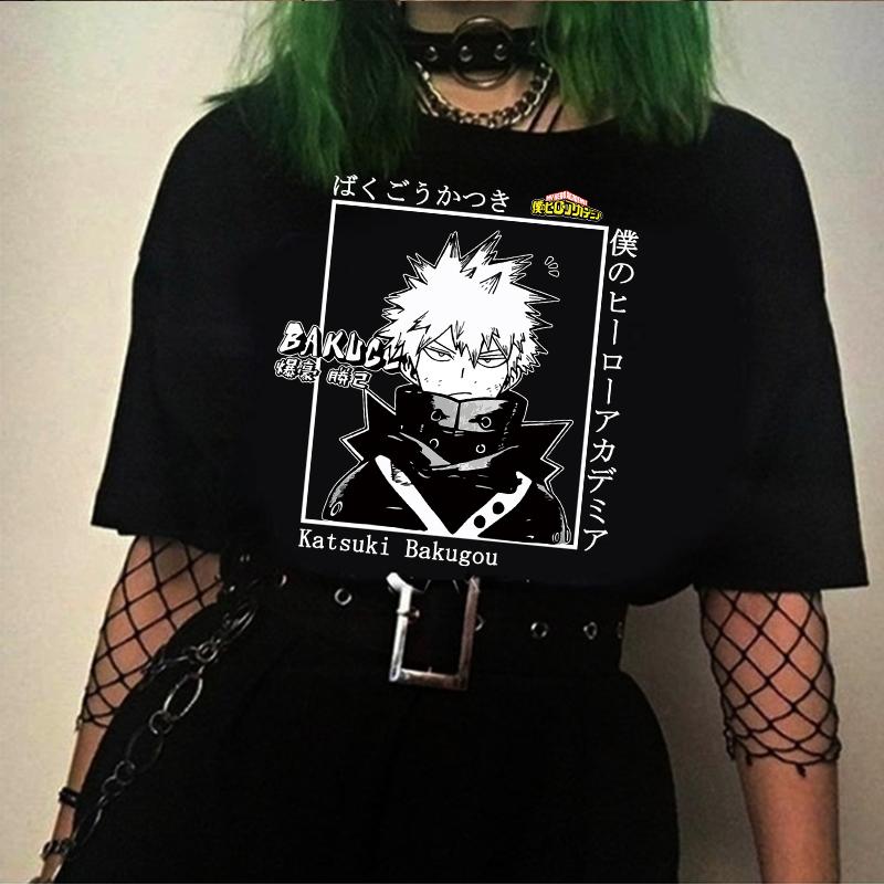 

Men's T-Shirts Boku No Hero Academia Tshirt Katsuki Bakugou My T-shirt Cosplay Costume Amine T ShirtMen's, White