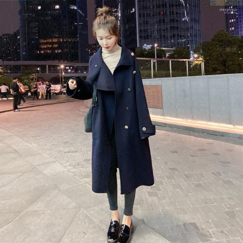 

Woolen Jacket Women' Mid-length Solid Color 2022 Spring And Autumn Thick Fashion Winter Women Jackets, 01