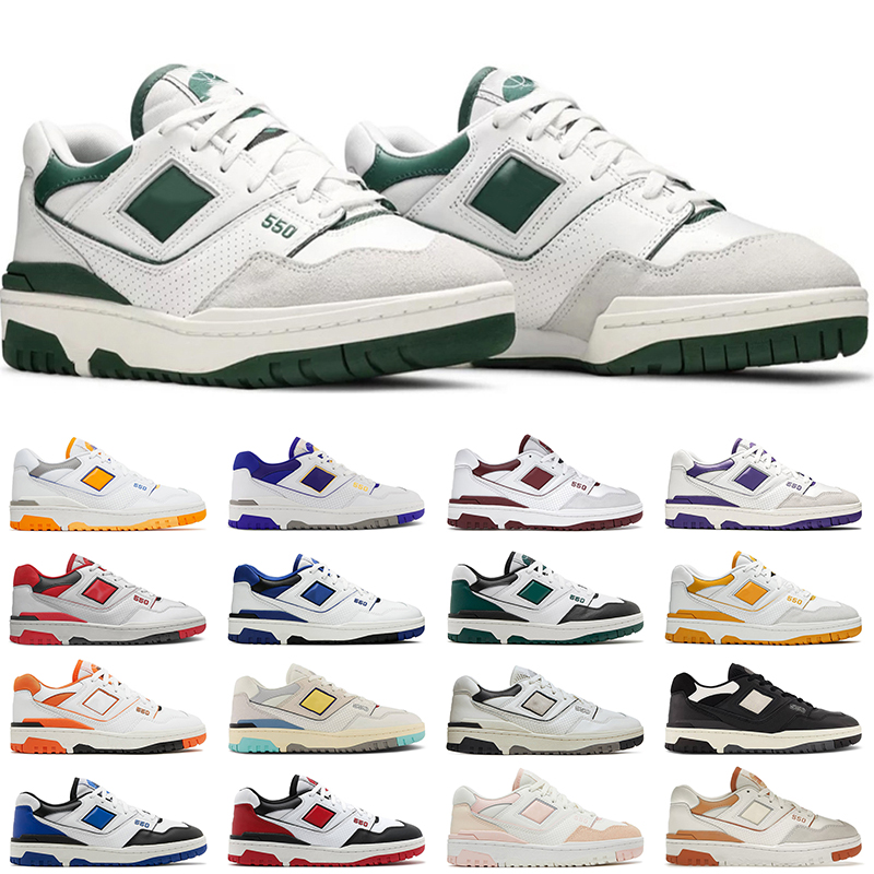 

Men Women 550 Casual Shoes Sneakers White Green UNC Burgundy Purple Panda Oreo Mens Trainer Jogging Walking, # 36