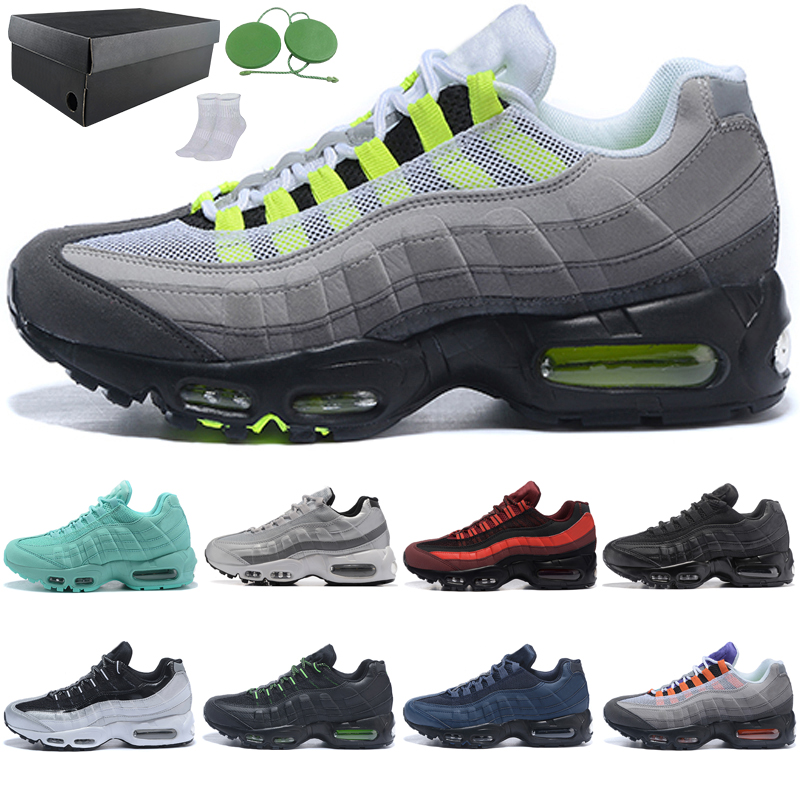 

air original 95 Patch OG Neon running shoes black green white blue Corduroy Grape Pink Suede What The Yellow Ultramarine outdoor sneakers with box, 34