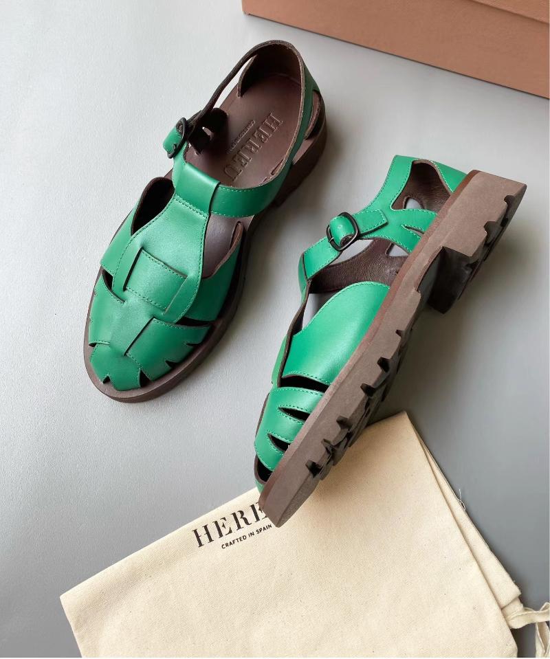

Sandals Genuine Leather Hand Woven Hollow Vintage Fisherman Roman Women Summer Beach Toe Mary Jane Women's ShoesSandals, Black