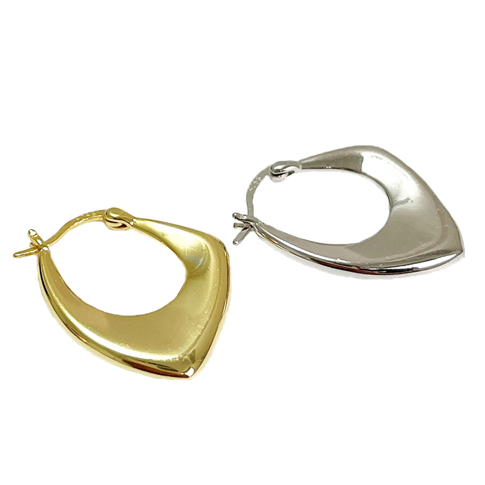 

Hoop & Huggie Design Irregular Hollow Out Alloy Geometric Gold Silver Color Earrings For Women Punk Hip Hop Party Earring Jewelry