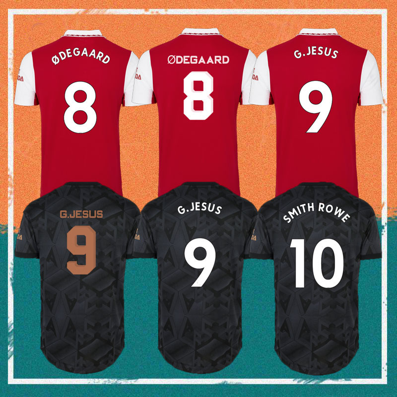 

Player version 22/23 Gunners Soccer jersey 2022 SAKA MARTINELLI G.JESUS SMITH ROWE shirts ODEGAARD NKETIAH THOMAS PEPE TIERNEY ARsen football uniform, Home player version