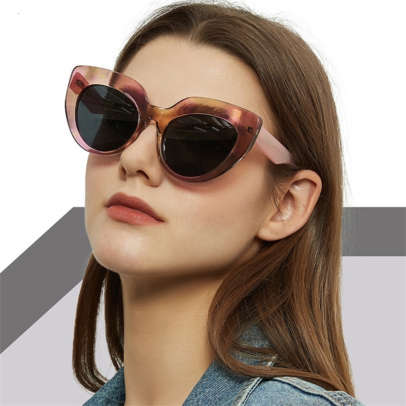 

Sunglasses sunglasses cool concave shape personalized plate cat's eye trend Polarized 1V3O