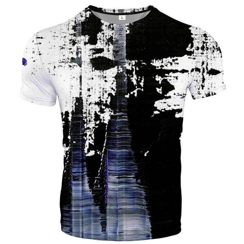 

Men's T-shirts Summer New Cool Casual Wear Breathable Round Clothing, Type4