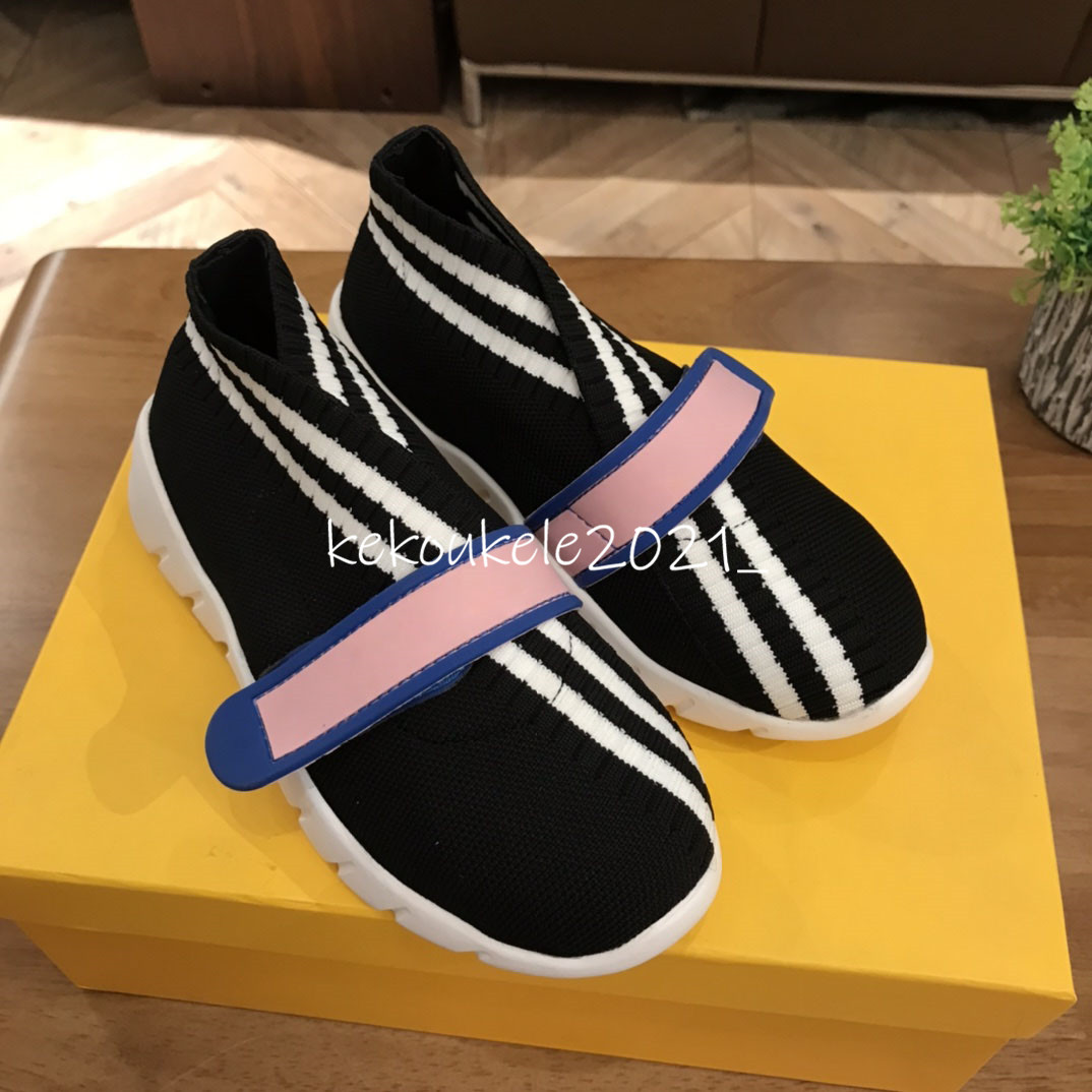 Chaussures de chaussettes pour enfants garçons filles pour tout-petit salls étendus baskets décontractées pour les chaussures de course résistant