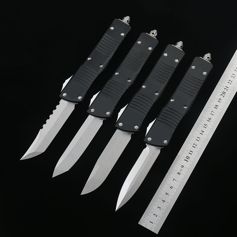 

COMBAT TROODON Automatic Knife UT85 Self Defense Tactical D2 Blade Aluminum Handle EDC Outdoor Camping Fighting Auto Knives UT88 UT121 C07 Godfather 920 Exocet A07