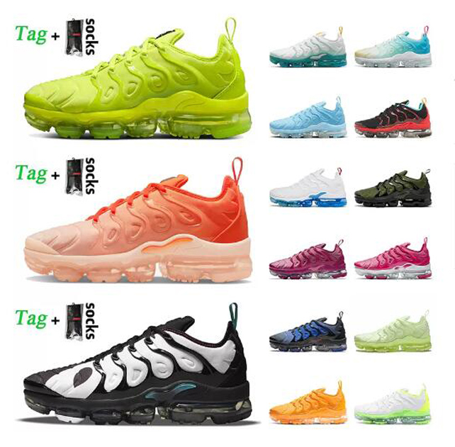 

Tuned Running Shoes Fashion Women Mens Trainers Vapores TN Plus Orange gradients Tennis Ball Since 1972 Stained Glass White University Blue Griffey TNS Sneakers, C15 white university red 36-47