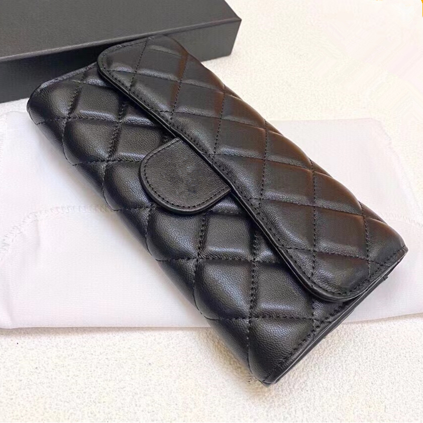 

Fashion Women 19X10cm Long Purse 2022 Luxurys Brand Wallets Leather Diamond Bags High Quality Classic Letters Key Coin Purse Original Box Card Holder, Bubble bag