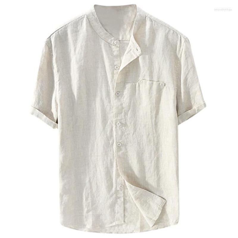 

Men's Polos Summer Linen Shirt For Big And Tall Man Vintage Top Tee Plus European Fashion T Short Sleeve Beach Casual 5XLMen's Men'sMen's Im, Black