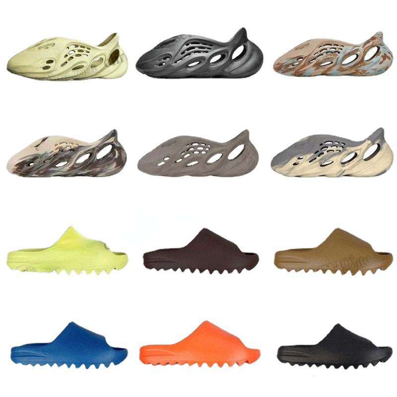 Foam Designer slipper men woman Bone White Resin desert sand Pure Onyx Stone Sage slippers soot Sulfur foam mens womens west slide slides sandals