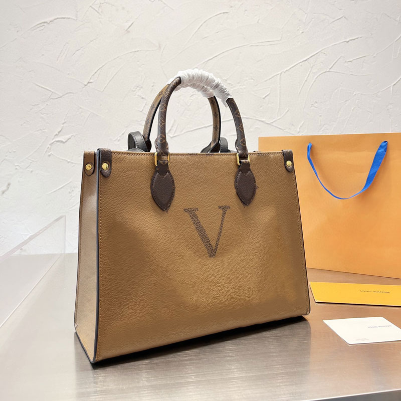 Designer Fashion Tote Sacs Femme F←rettes ¢ main Imprim← classique Lady Tottes ←l←gants Sac Shoping Woman Relief Hands sac ¢ main 25 cm Luxury Pa