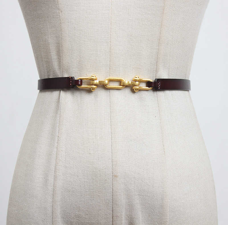 

Matte Small Belts Women's Leather Fashions All-match Decorative Coat Skirt Waist Slimming Age-reducing Belt Black Trendy High Fashion Belts, Multicolor