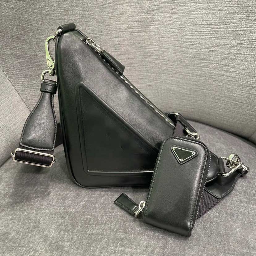 

Bags Handbags Wallets DesignerBag Wallet Handbag Leather Shoulder Designer Purse Designer Bag Woman black white triangle