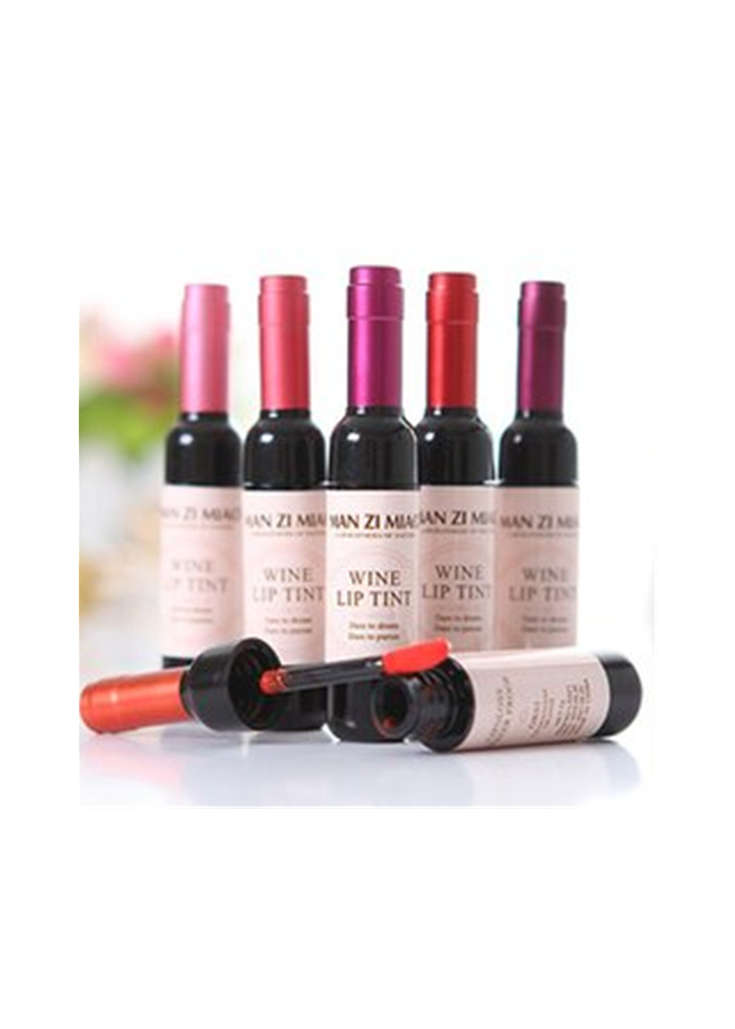 

Makeup Liquid Lipstick Lip Gloss Wine Stain Red Tint Baby Pink For Women Non Stick Red Lips Cosmetic, Pk01