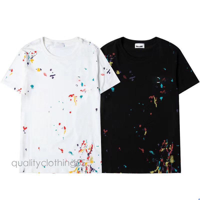 

2022 Men's Ladies Designer T-Shirts Summer Brand Letters Loose Fashion Casual Short Sleeves High Quality Cotton Clothing, Contrast color