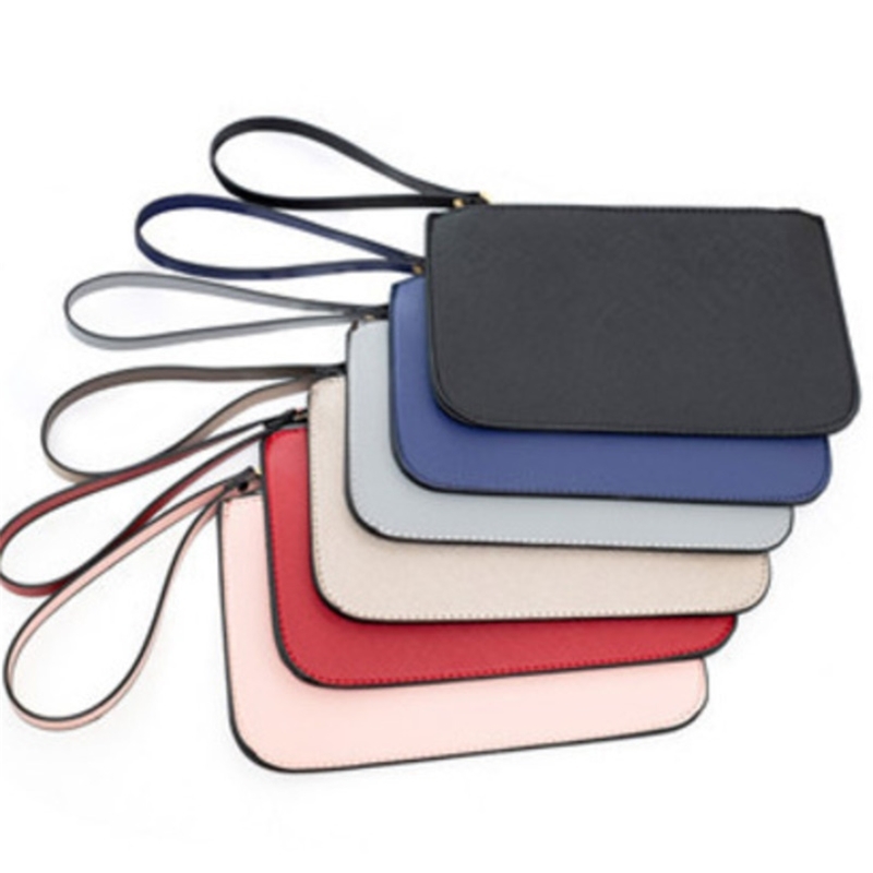 

Cross Pattern PU Leather Purses Bags with Lanyard Zip Wallet Coin Credit Card Holder Top Quality Key Slot Pockets Wristlet Clutch HANDBAG Cosmetic Storage, Fill postage