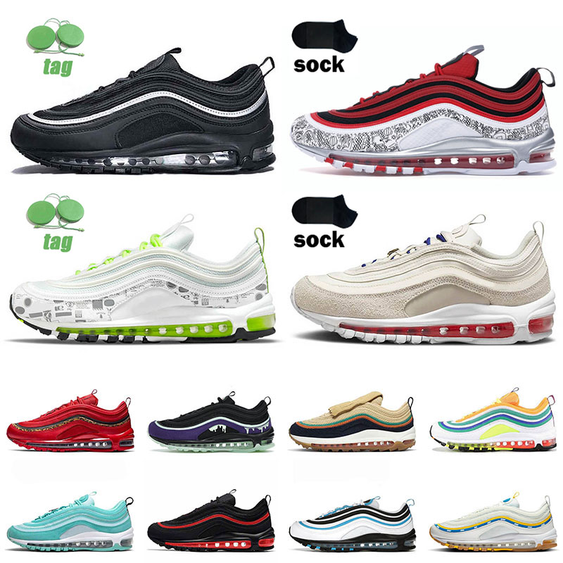 

With Sock Pantofi Designer Running Shoes 2022 for Mens Womens Outdoor Walking Jogging Run Sports Sneakers Satan Black Reflective Logo Laser Blue Sial ACG Trainers, A19 36-45 aurora green