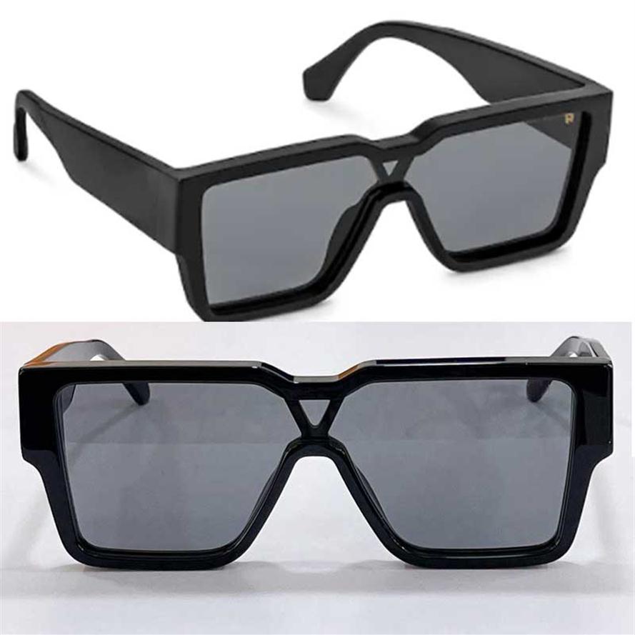 

2022 Season Mens designer CLASH MASK SUNGLASSES Z1593W Black acetate frame V motif on front UV400 protection mens luxury brand gla2634