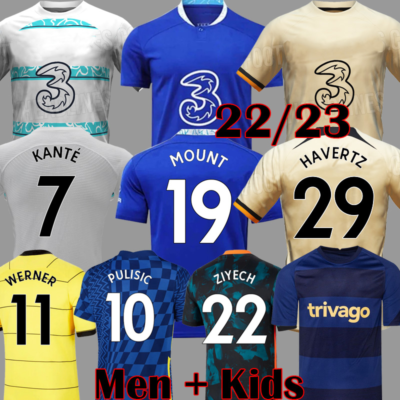 

21 22 23 CFC Soccer Jersey Special Champions PULISIC MOUNT Pre Match jerseys HAVERTZ ZIYECH CHILWELL 2023 football shirt WERNER kits HUDSON ODOI KANTE maillot 111 999, Kids home