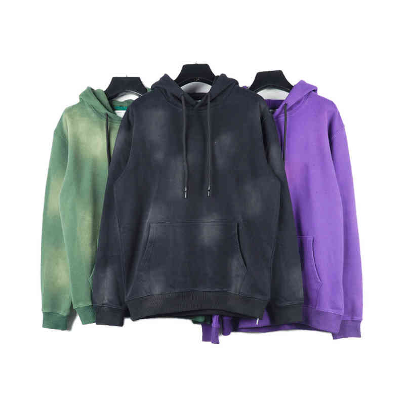 

Digner Off Autumn And Winter Pad Dyed Letter Three-dimensional Patch Bag Cotton Casual Loose Pullover Long White Hooded Sweater