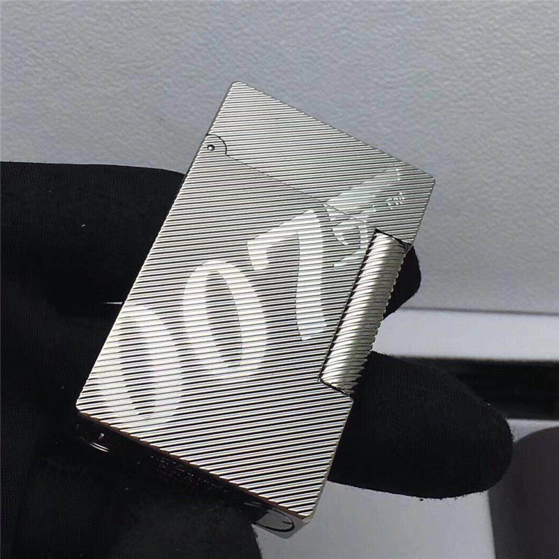 

007 Memorial Engraving Luxury Lighters Cigarette Flame Refillable Lighter Smoking Cling Sound French Brand Collectible father day Gift