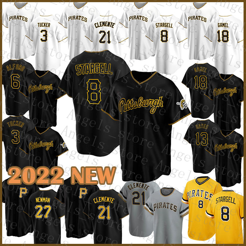 

Pittsburgh Baseball Jersey Pirates Willie Stargell Men Roberto Clemente Anthony Alford Cole Tucker Roberto Perez Ben Gamel Michael Chavis Greg Allen Jared Oliva, Custom(haidao-fugu