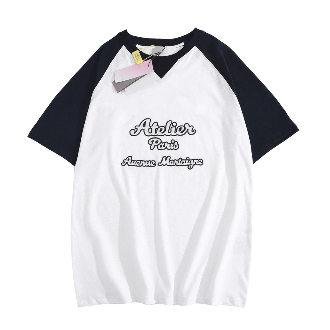 

Men's Plus Tees & Polos Round neck embroidered and printed polar style summer wear with street pure cotton 3r2r