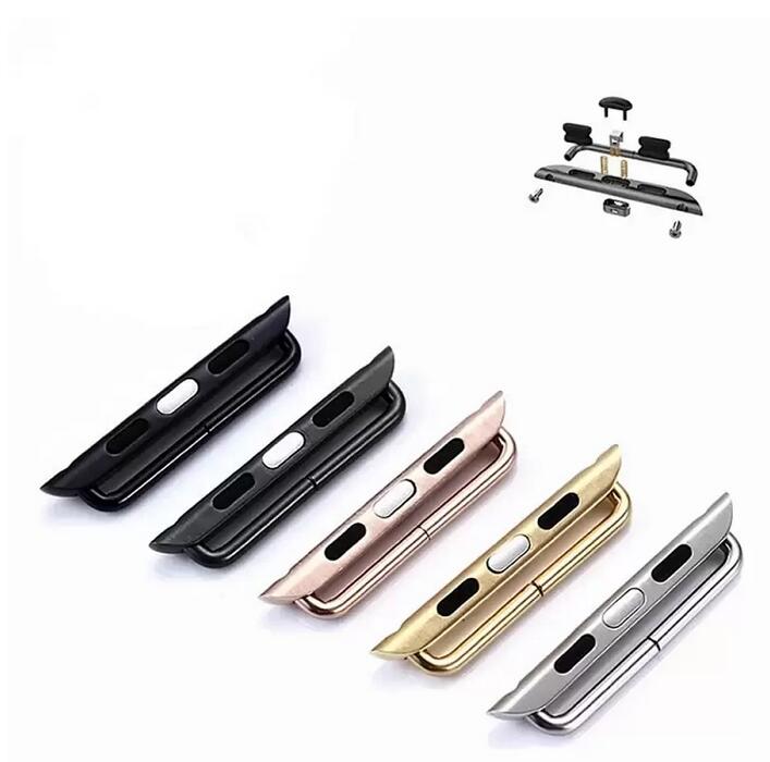 

Adapter For Apple Watch Stainless Steel for iwatch 123456 Band Strap Connector 38mm 40mm 42mm 44mm Seamless Aluminum Wrist Linker 4 Colors