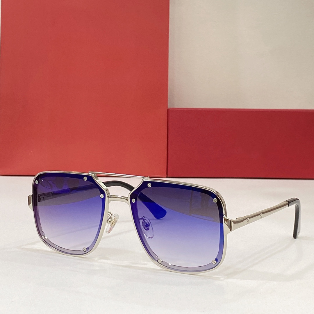 

hot selling luxury designer sunglasses for men mens sunglasses for women woman eyewear square silver frame uv400 protection lenses come with case