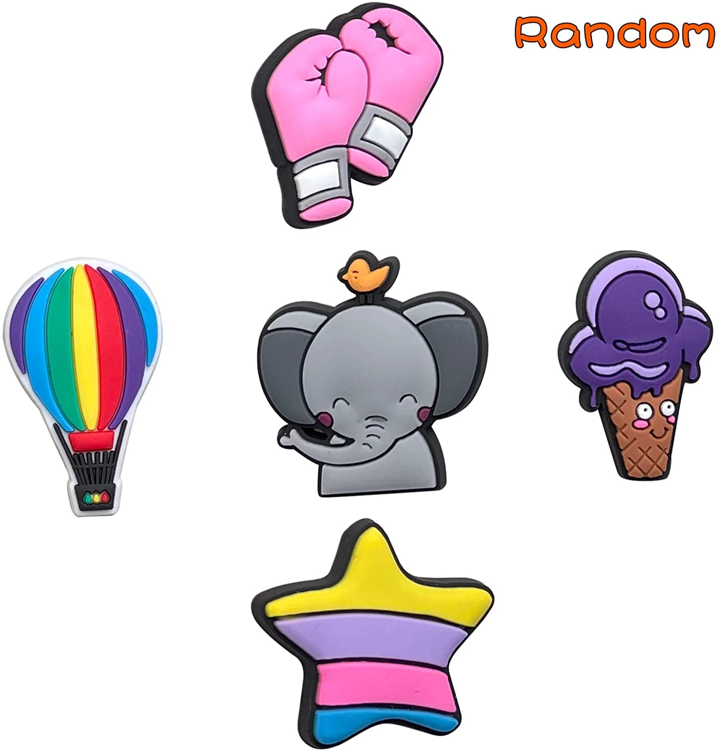 

Shoe Parts Accessories Baode 3050 Random Different Pvc Shoe Charms Shoe Decoration Party Gift mix randomly