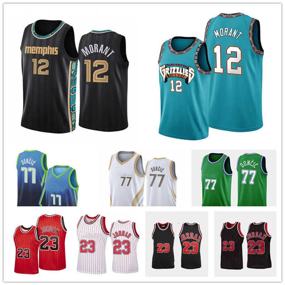 

Jersey2021 Men 12 JA Morant Jersey 77 Luka 23 MJ Doncic Basketball Jerseys247F