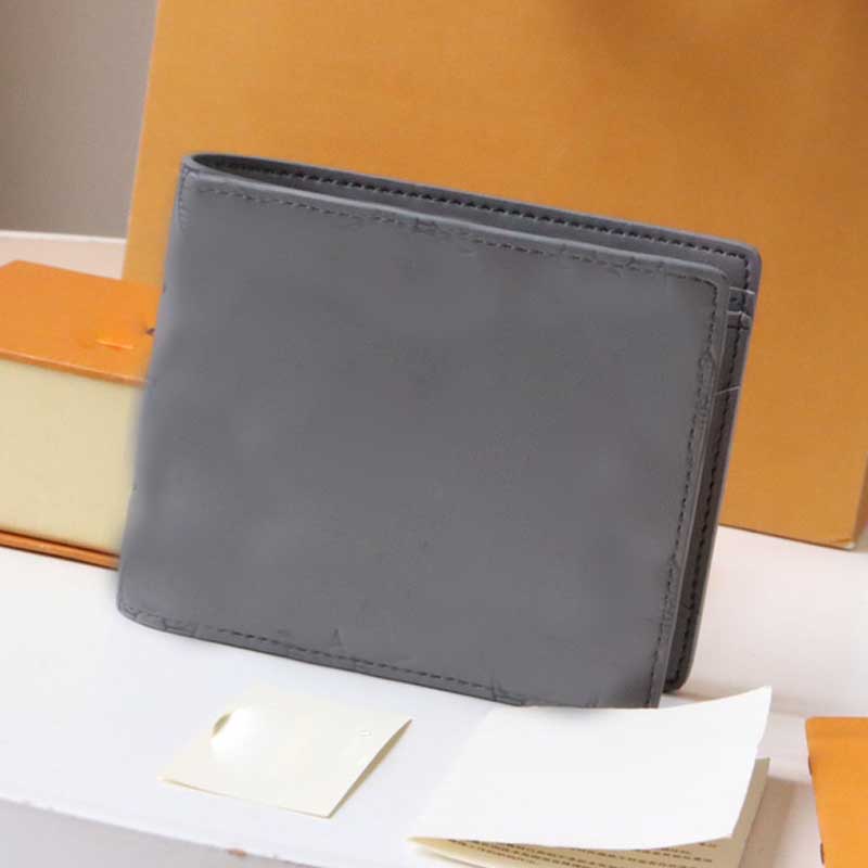 2022 New designer mens wallet 5A high quality short wallets luxury card holder Fashionable grey Genuinel Leather coin pouch multiple purse with b
