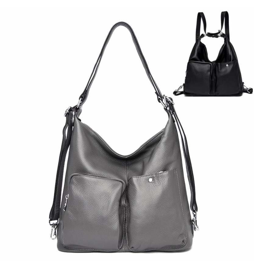 

Fashion Multifunctional Backpacks High Quality Genuine Leather Ladies Shoulder Bags Designer Large Capacity Female Messenger Bag, Choose a picture color