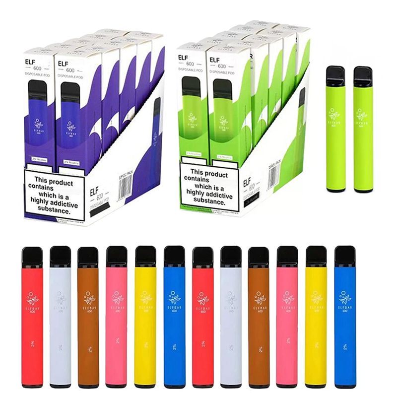 

Elf Bars LUX 600 Puffs battery Disposable E Cigarettes Device Vape 2% 550mah 3.2ml prefilled cartridges Pod Vaporizer elfbar vaporizer Bc Bang 6000 Elux Leegend