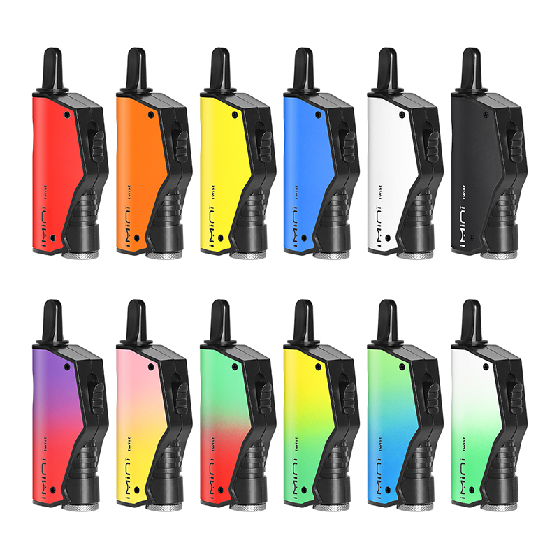 

Authentic IMINI Twist Mod Kit 500mAh Preheat Box Variable Voltage VV Battery for 510 Thread Vape Carts Pen Tank for Thick Oil, Multi