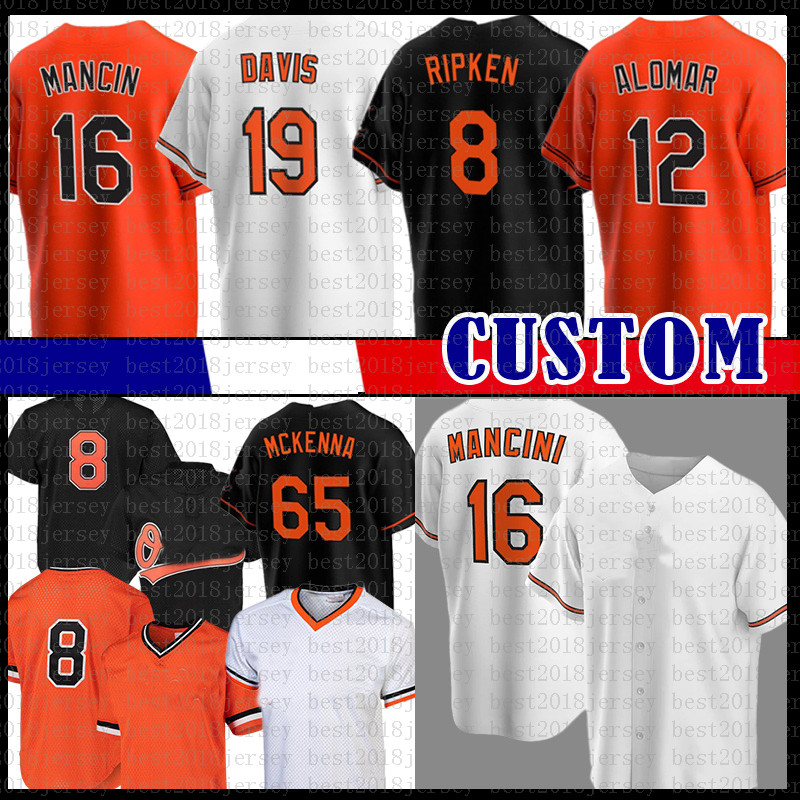 

16 Trey Mancini Baltimore Baseball Jersey Cal Ripken Jr. Chris Davis Roberto Alomar Rylan Bannon Ryan Mountcastle Yusniel Diaz Jahmai Jones Austin Hays Ramón Urías Akin, Mens(jinying)