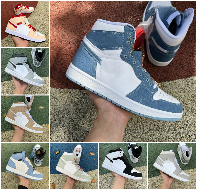 

Jumpman 1 1s OG Mens Women Basketball Shoes DARK MOCHA Twist University Blue UNC Hyper Royal Bred Patent Tan Gum Linen Smoke Grey Diamond Shorts Stage Haze Men Sneakers, Bubble package bag